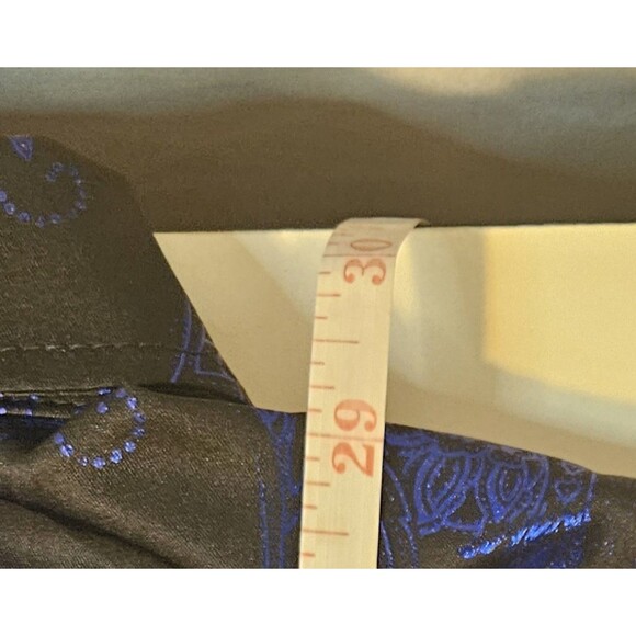 Zeroyaa Shirt Casual Button Down  Men Blue Black  Floral Size L - Picture 5 of 5